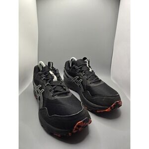 ASICS GEL-Venture 9 Trail Running Shoes Black Orange Men's Size 10 1011B967‎